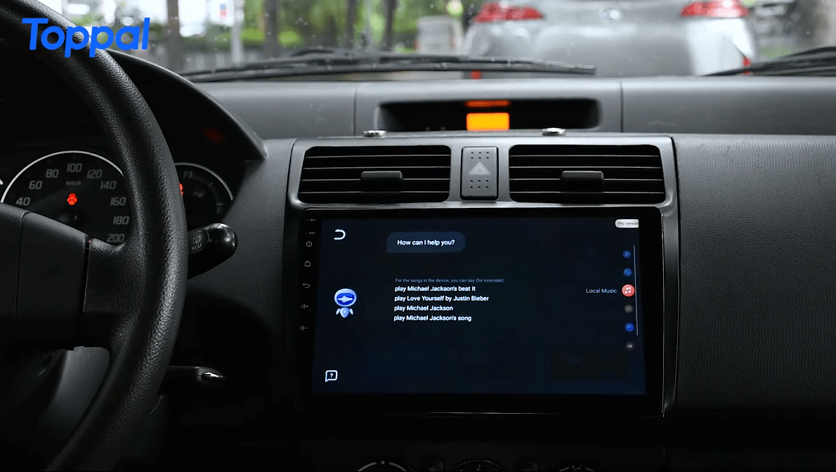 تشغيل المساعد الصوتي Toppal AI Voice Assistant على وحدة رأس السيارة التي تعمل بنظام Android